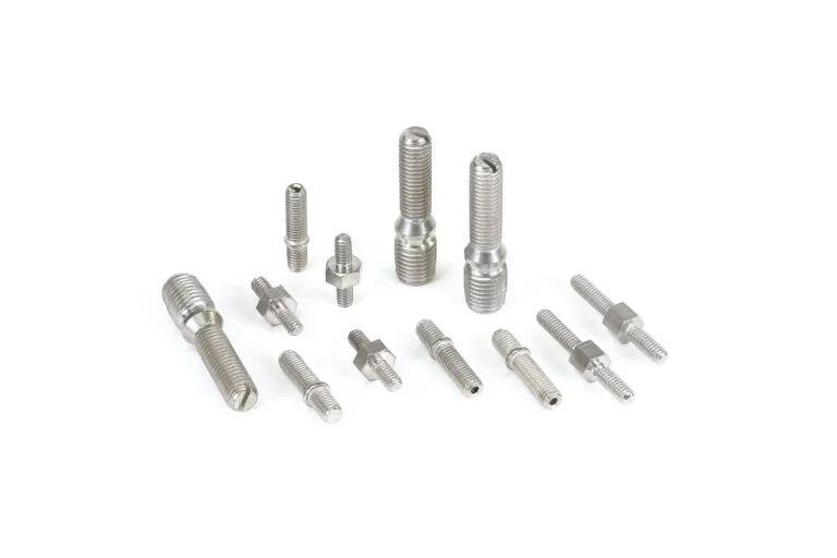 Stainless steel studs with hex and slotted ends for enhanced fastening options
