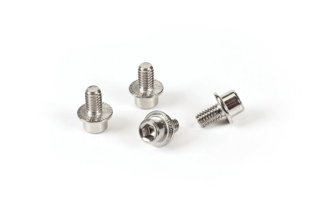 Stainless steel hexagon socket washer head cap screws for secure fastening.