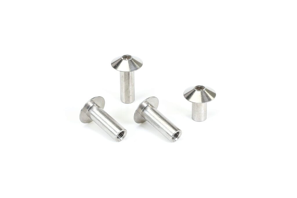 Stainless steel rivet nuts for secure and permanent fastening